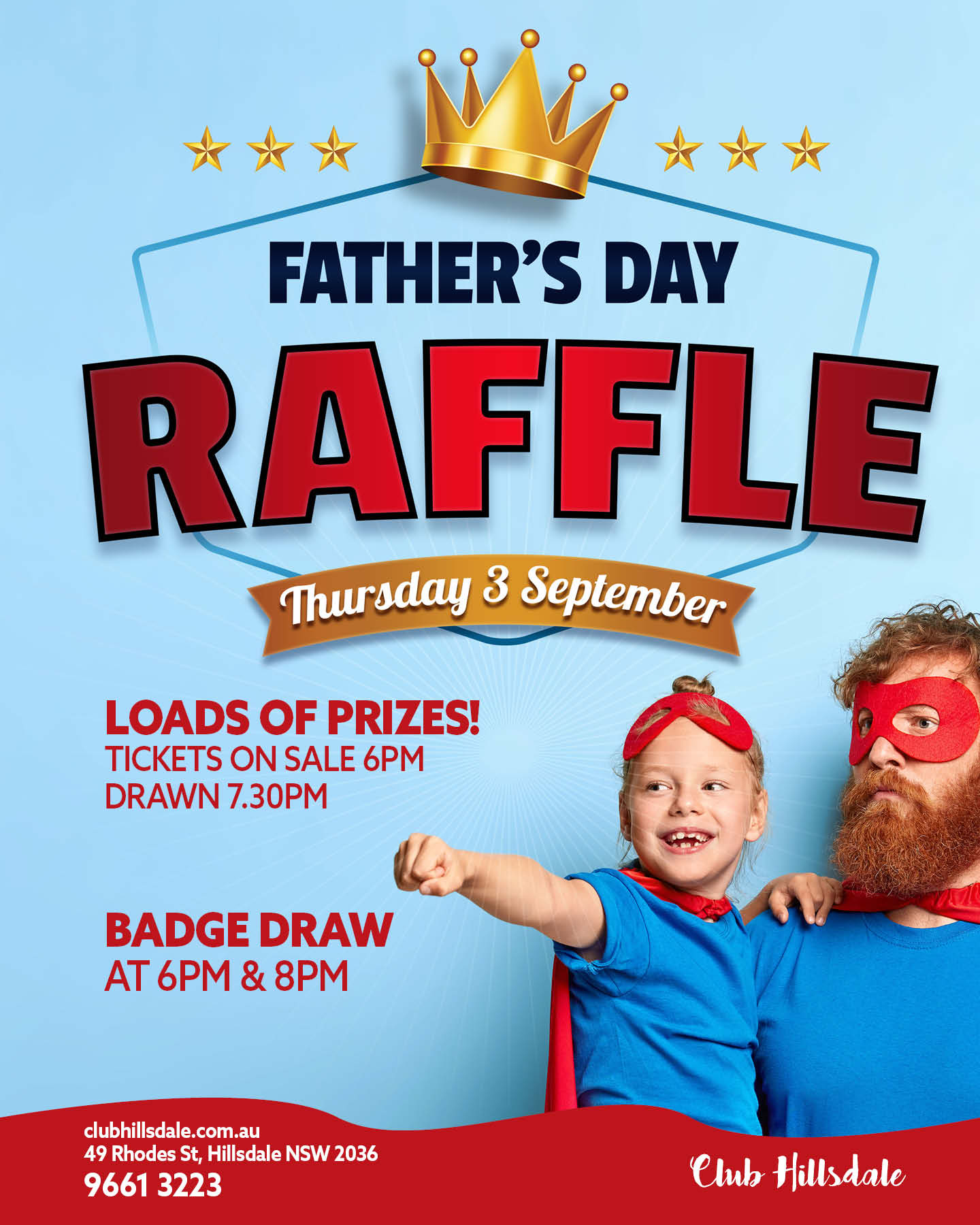 Father's Day Raffle at Club Hillsdale
