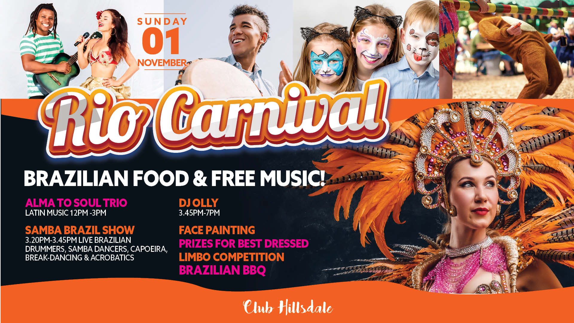 Rio Carnival Day at Club Hillsdale - Brazilian food, music and entertainment in Sydney